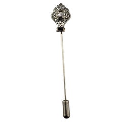 10 Karat White Gold and Diamond Stick Pin #21606
