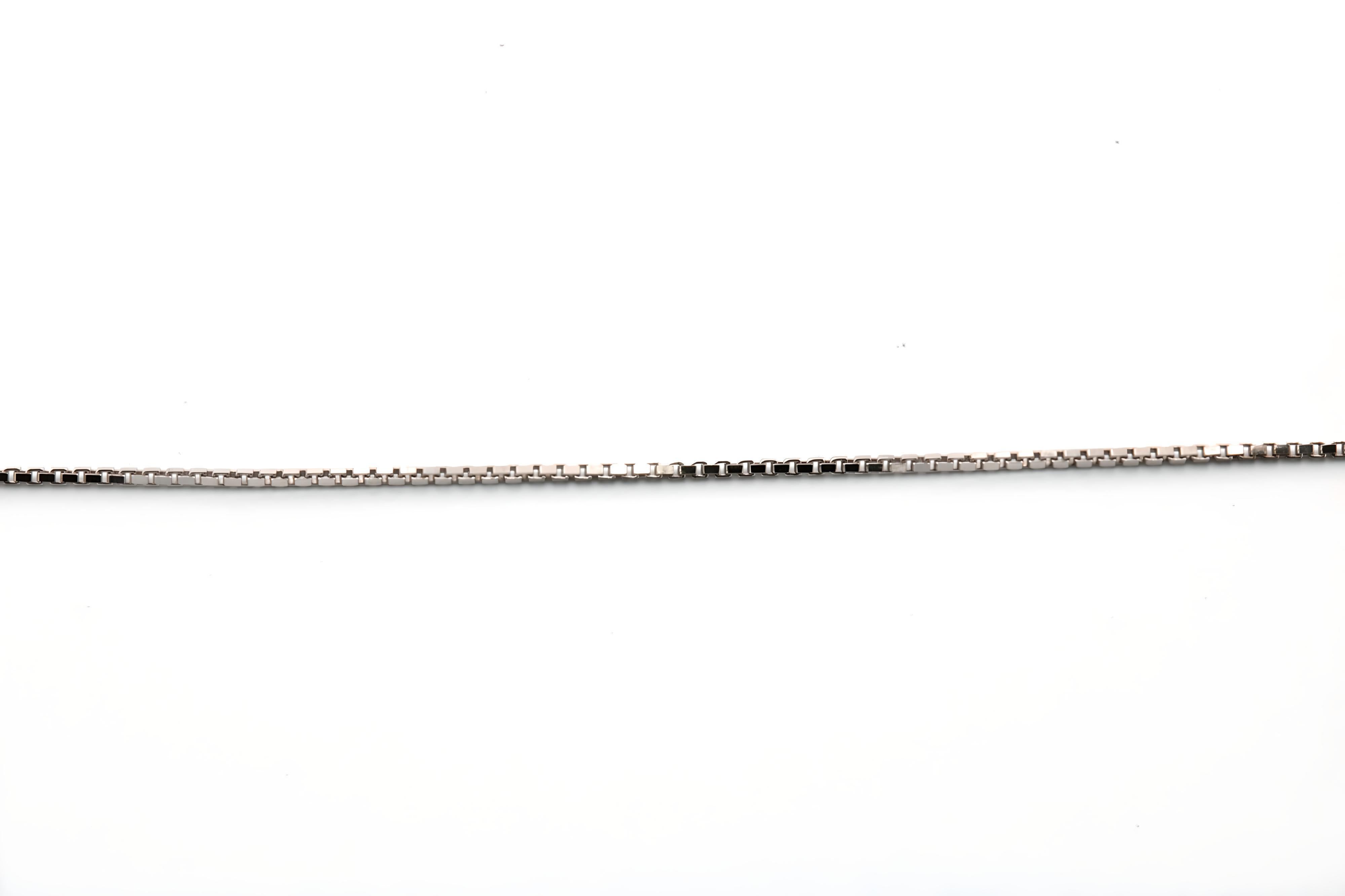 10 Karat White Gold Box Chain, 18
