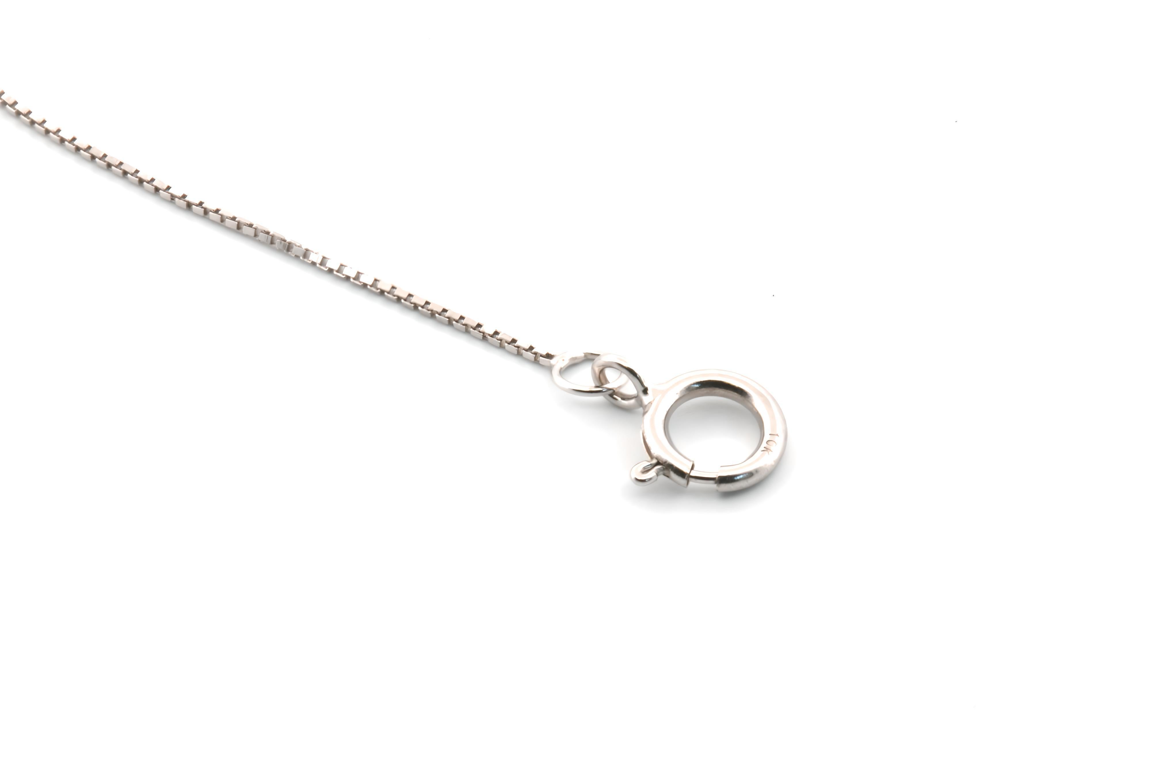 10 Karat White Gold Box Chain, 18