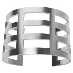 10 Karat White Gold Cuff Bracelet