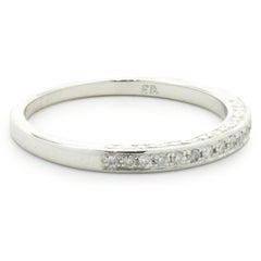 10 Karat White Gold Diamond Band