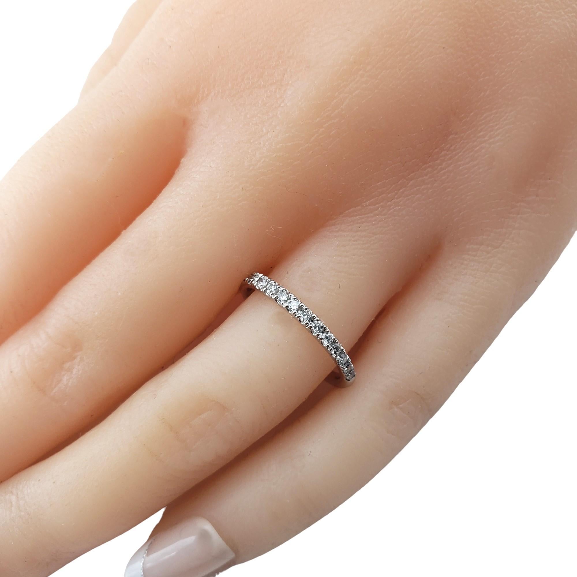 10 Karat White Gold Diamond Band Ring Size 5.5 #16639 For Sale 4
