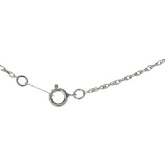 10 Karat White Gold Diamond Circle Necklace