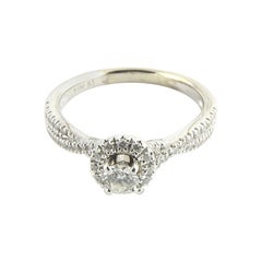10 Karat White Gold Diamond Engagement Ring