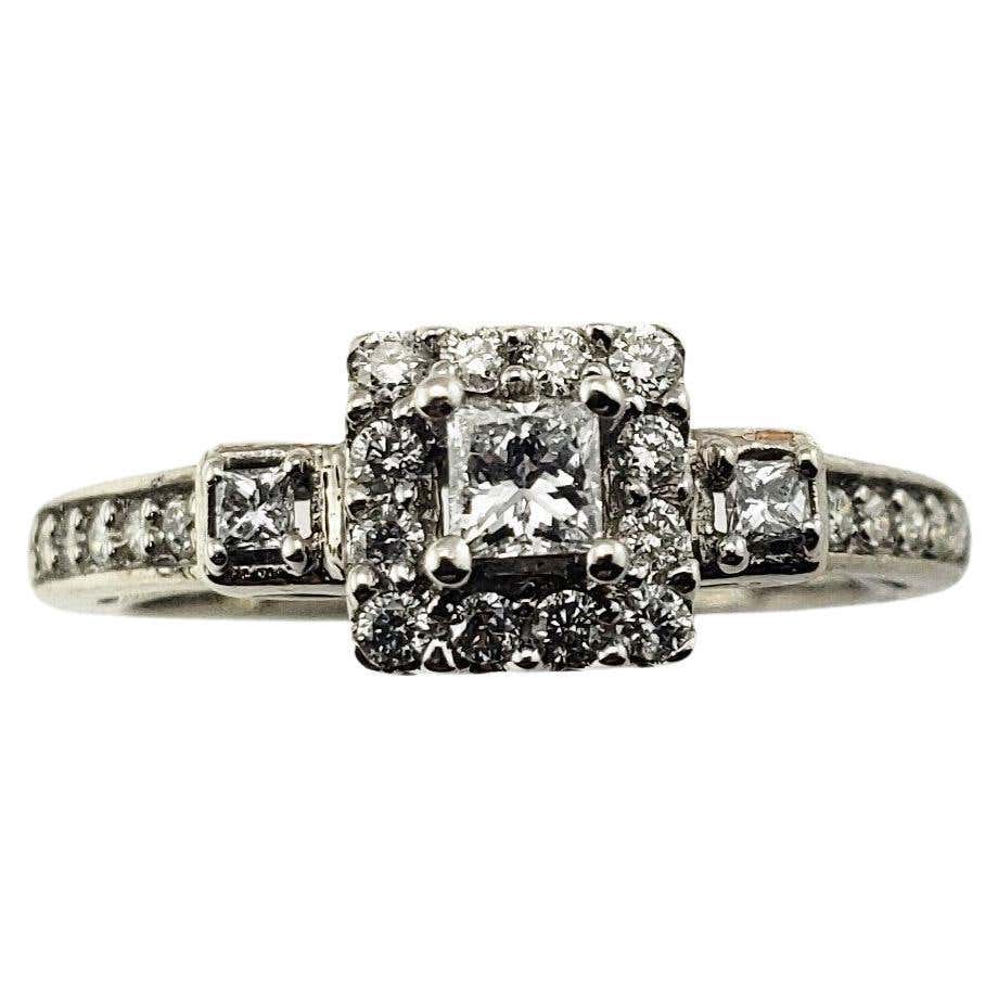 10 Karat White Gold Diamond Engagement Ring For Sale at 1stDibs | 5 ...