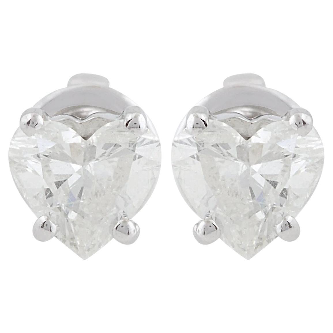 Divour 0.30ct Natural Diamond Stud Earrings – 9ct White Gold, F/SI Clarity, Round Cut, UK Made, Insurance Valuation