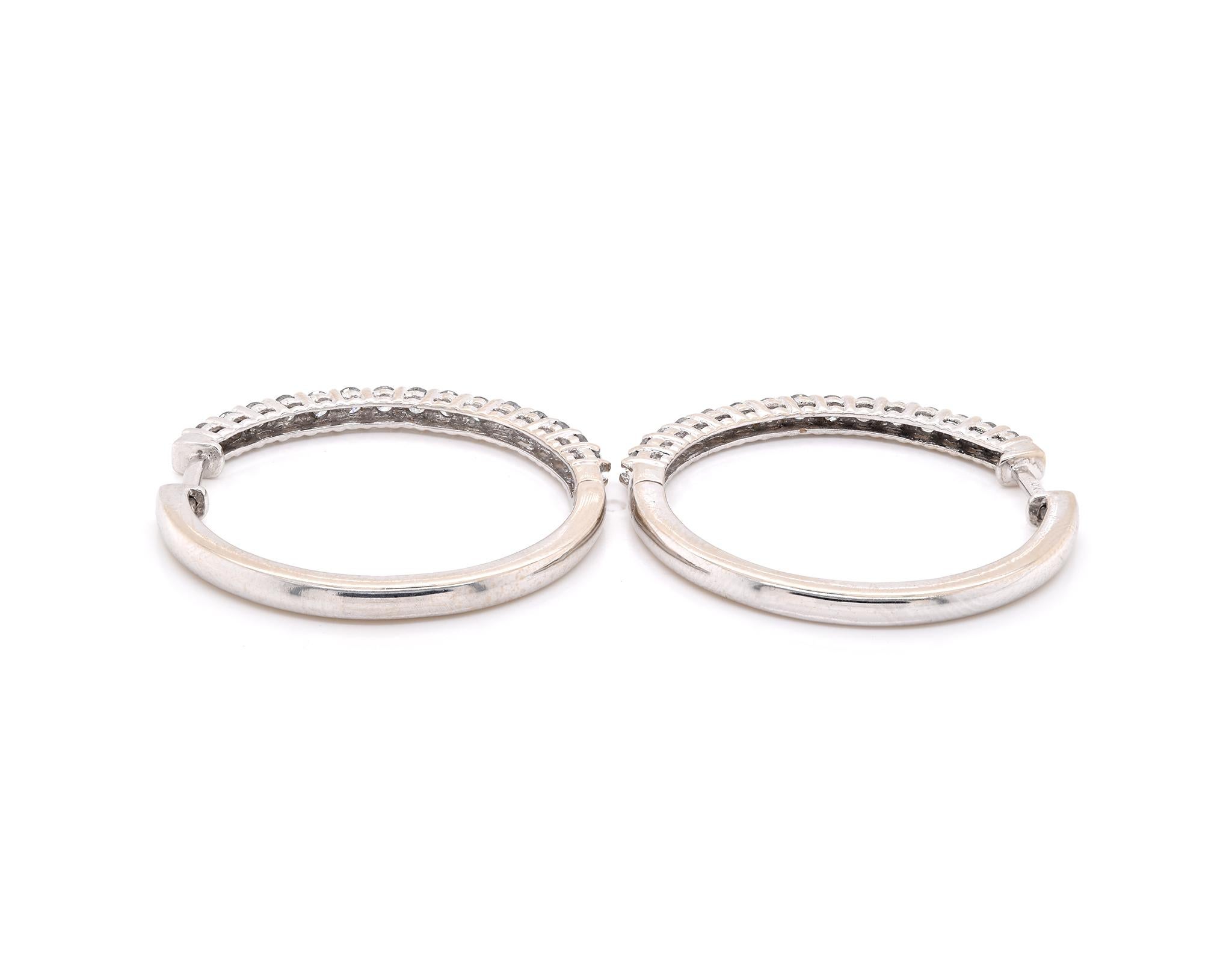 10 karat gold hoop earrings