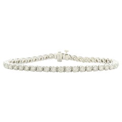 10 Karat Weißgold Diamant-Tennisarmband