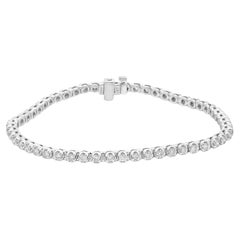 10 Karat White Gold Diamond Tennis Bracelet