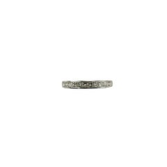 10 Karat Weißgold Diamantring mit Prinzessinnenschliff im Prinzessinnenschliff Größe 7 #21238