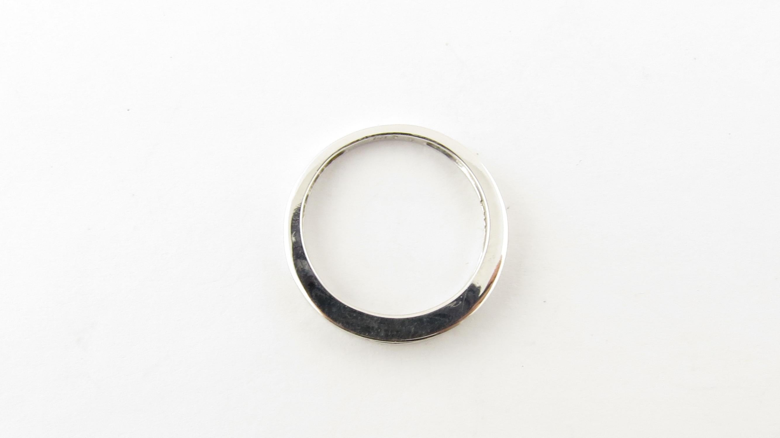 10 Karat Weißgold Prinzessinnenschliff Diamant-Hochzeits- oder Jahrestag-Ring im Angebot 3