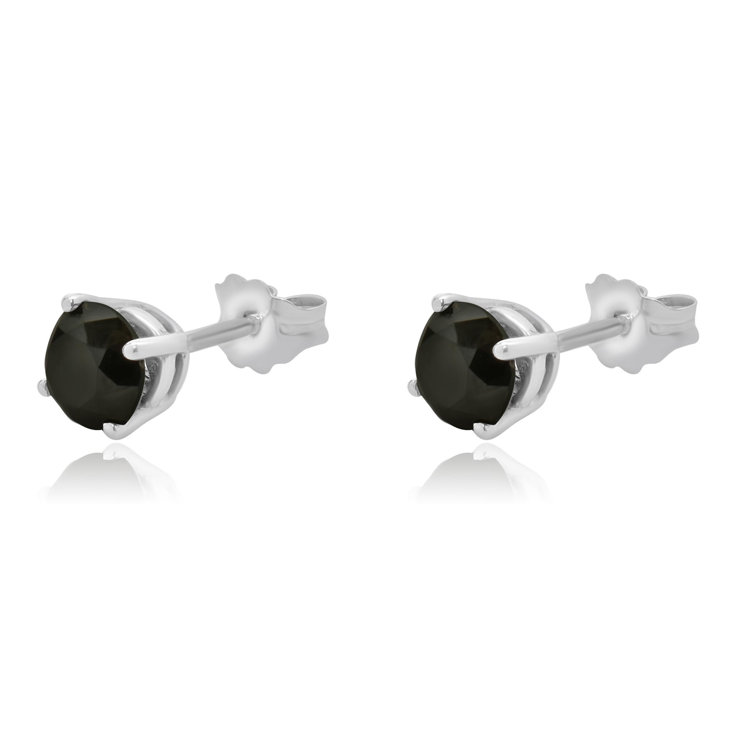 Matériau : Or blanc 10K
Diamants : 2 diamants ronds de taille brillant = 1.00cttw
Couleur : Noir
Dimensions : les boucles d'oreilles mesurent environ 5,5 mm de diamètre.
Fermetures : dos à friction
Poids : 0,97 grammes

155-383