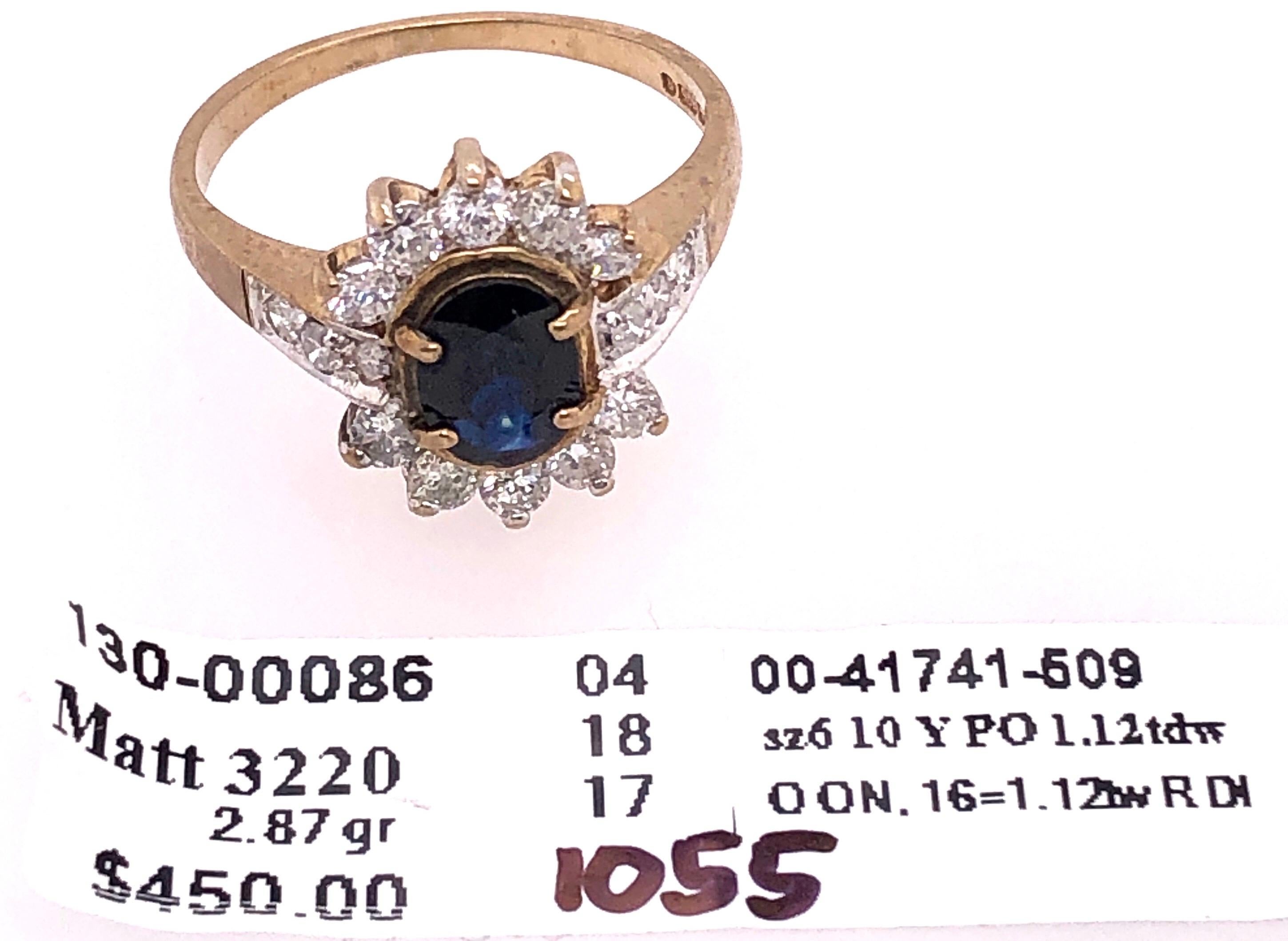 10 Karat Gelb- und Weißgold Onyx Solitär-Ring mit Diamantakzenten im Angebot 2