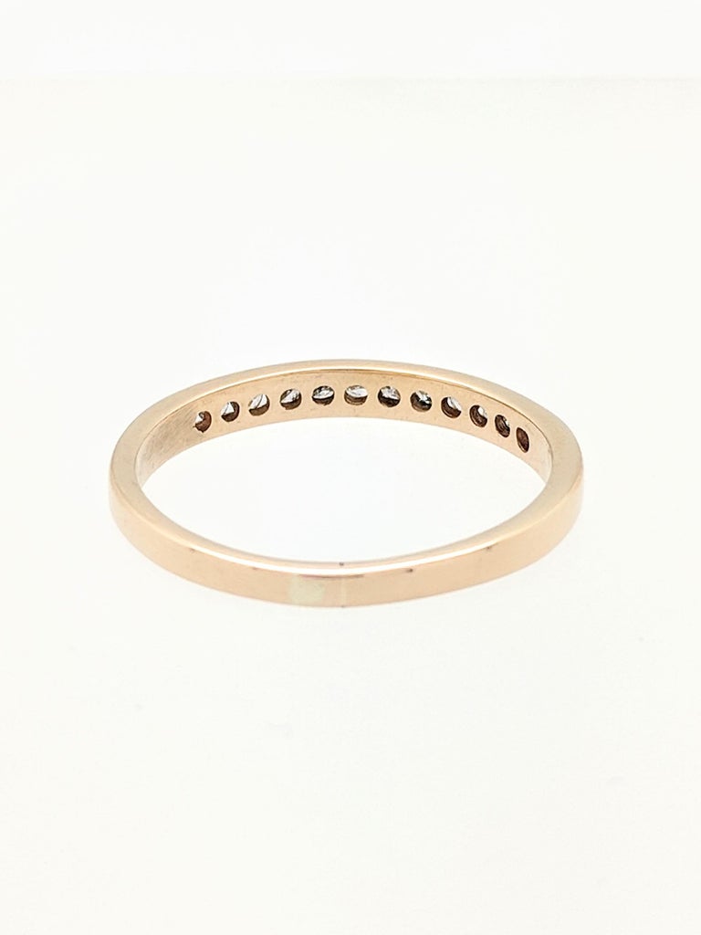 10 Karat Yellow Gold .25 Carat Diamond Stackable Anniversary Wedding