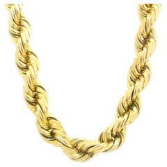 10 Karat Yellow Gold Rope Chain