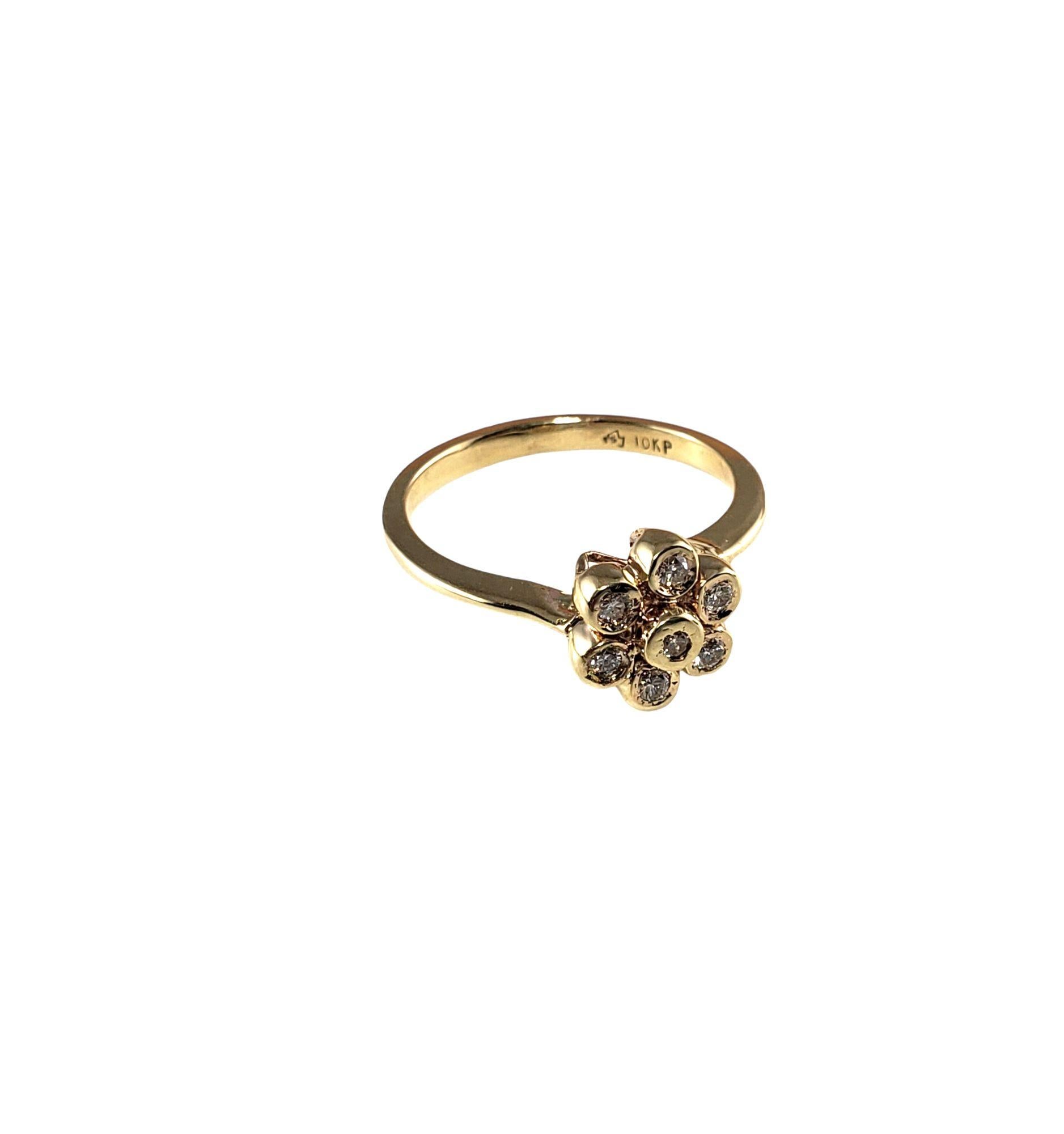 vintage diamond flower ring