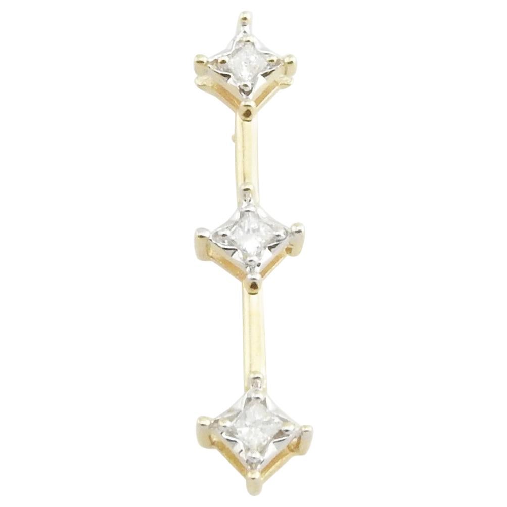 0.10ct Diamond Pendant In 9ct Yellow Gold main image 0