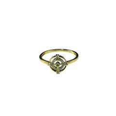10 Karat Yellow Gold and Diamond Ring Size 8.75-9 #20504