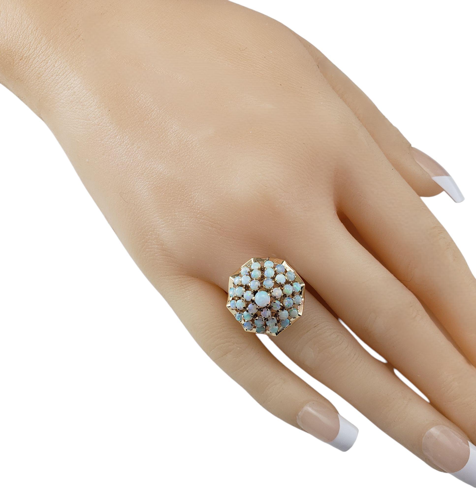 Anello Harem in oro giallo 10 carati e opale a grappolo misura 4,5  #21578 in vendita 3