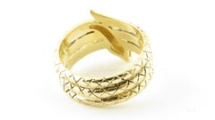 10 Karat Yellow Gold and Ruby Snake Ring