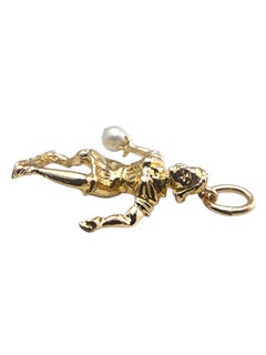 10 Karat Yellow Gold Bowling Charm with Pearl #24255