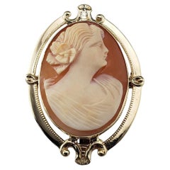 Broche/colgante camafeo de oro amarillo de 10 quilates nº 21233