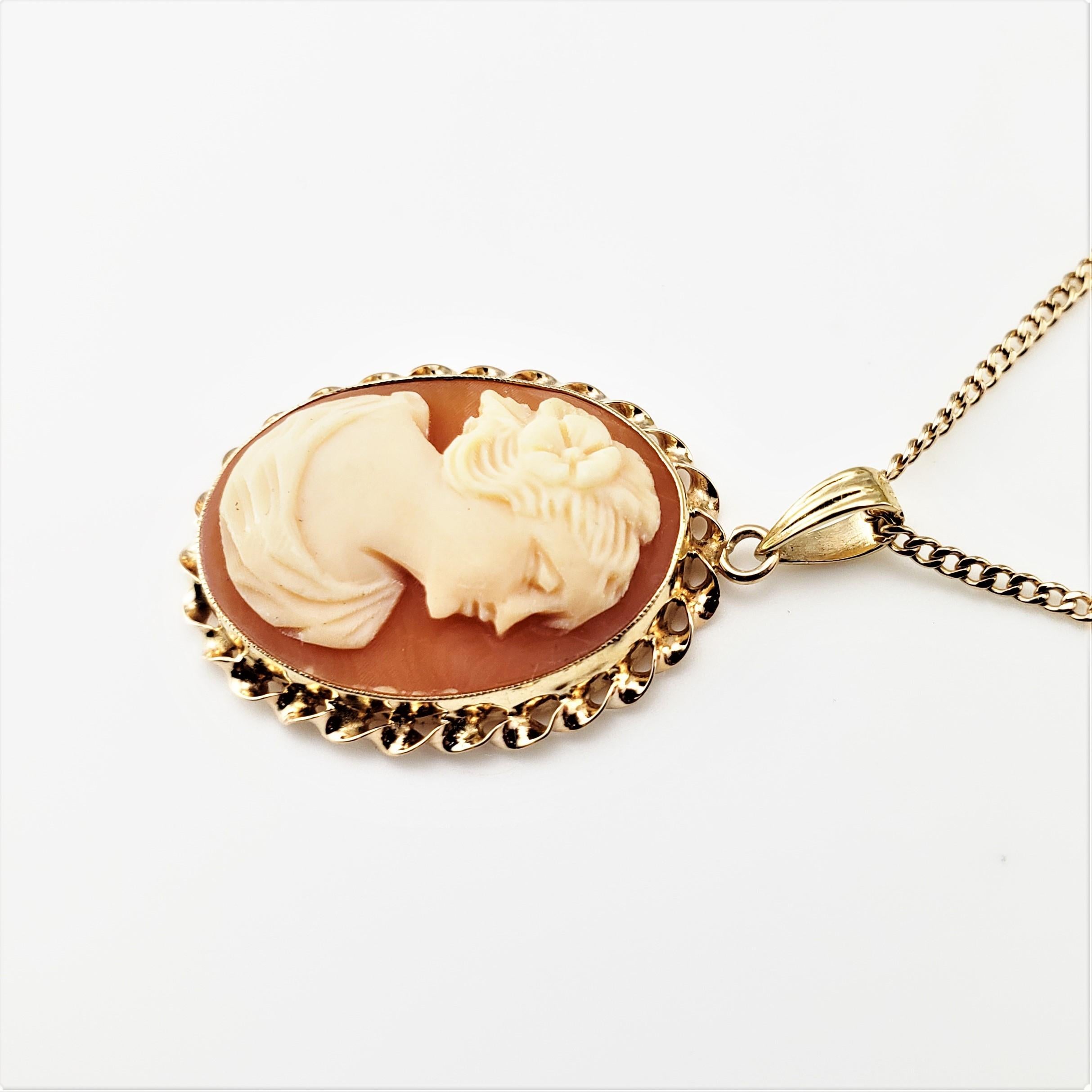 10 Karat Gelbgold Kamee-Halskette 1