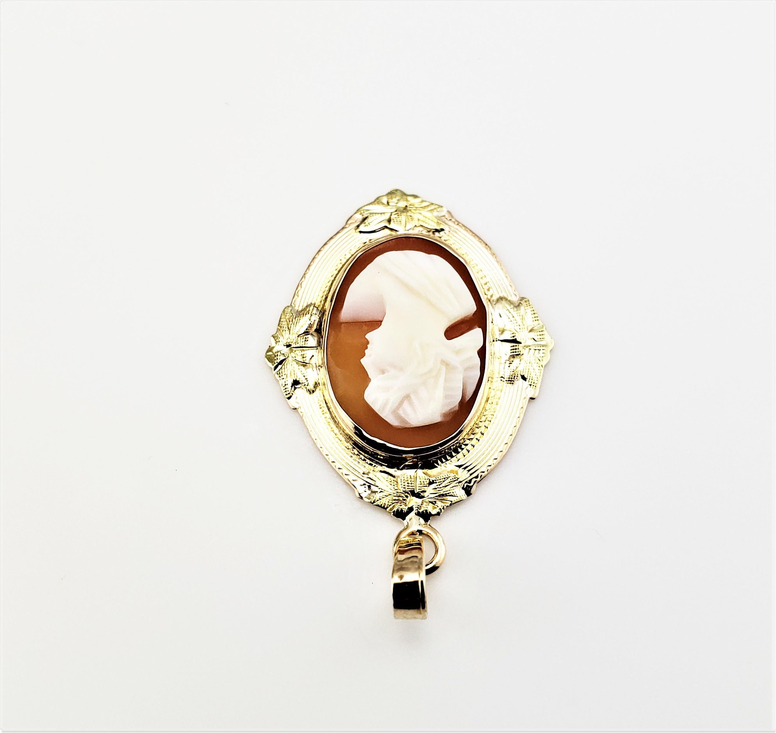 10 Karat Gelbgold Kamee-Anhänger Damen