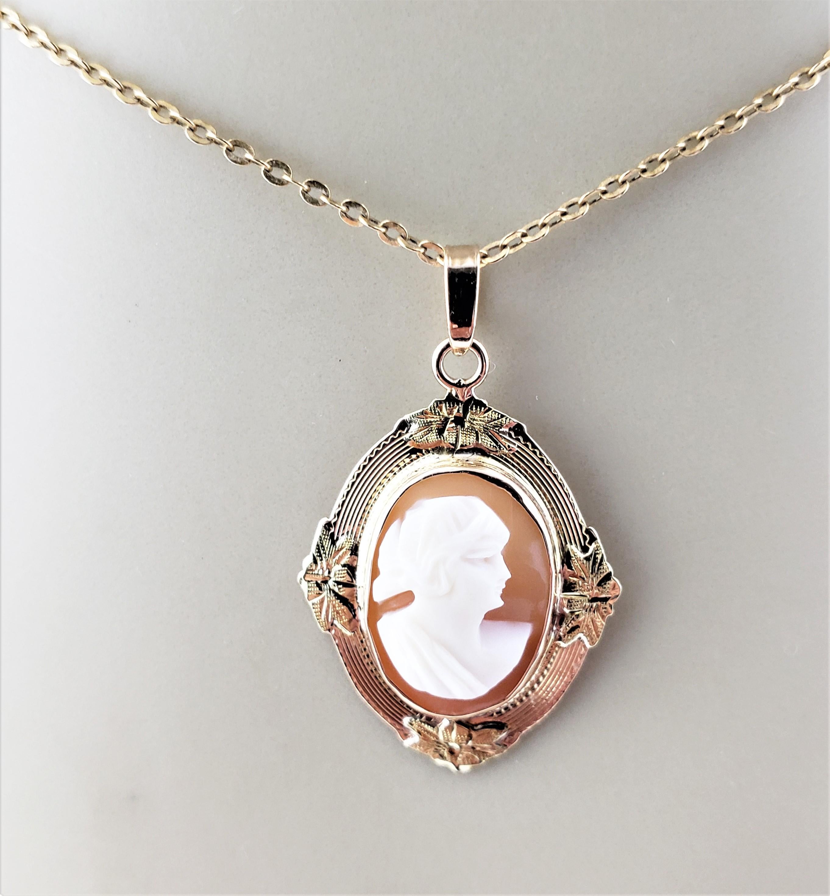 10 Karat Gelbgold Kamee-Anhänger 4