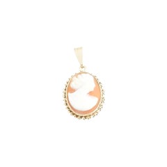 10 Karat Yellow Gold Cameo Pendant