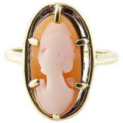 10 Karat Yellow Gold Cameo Ring