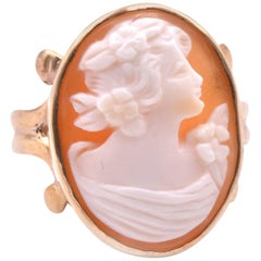 10 Karat Yellow Gold Cameo Ring
