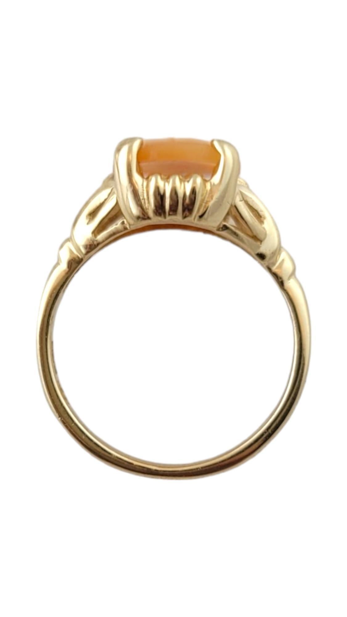 Bague camée en or jaune 10 carats taille 4,5 n°17769 Bon état - En vente à Washington Depot, CT