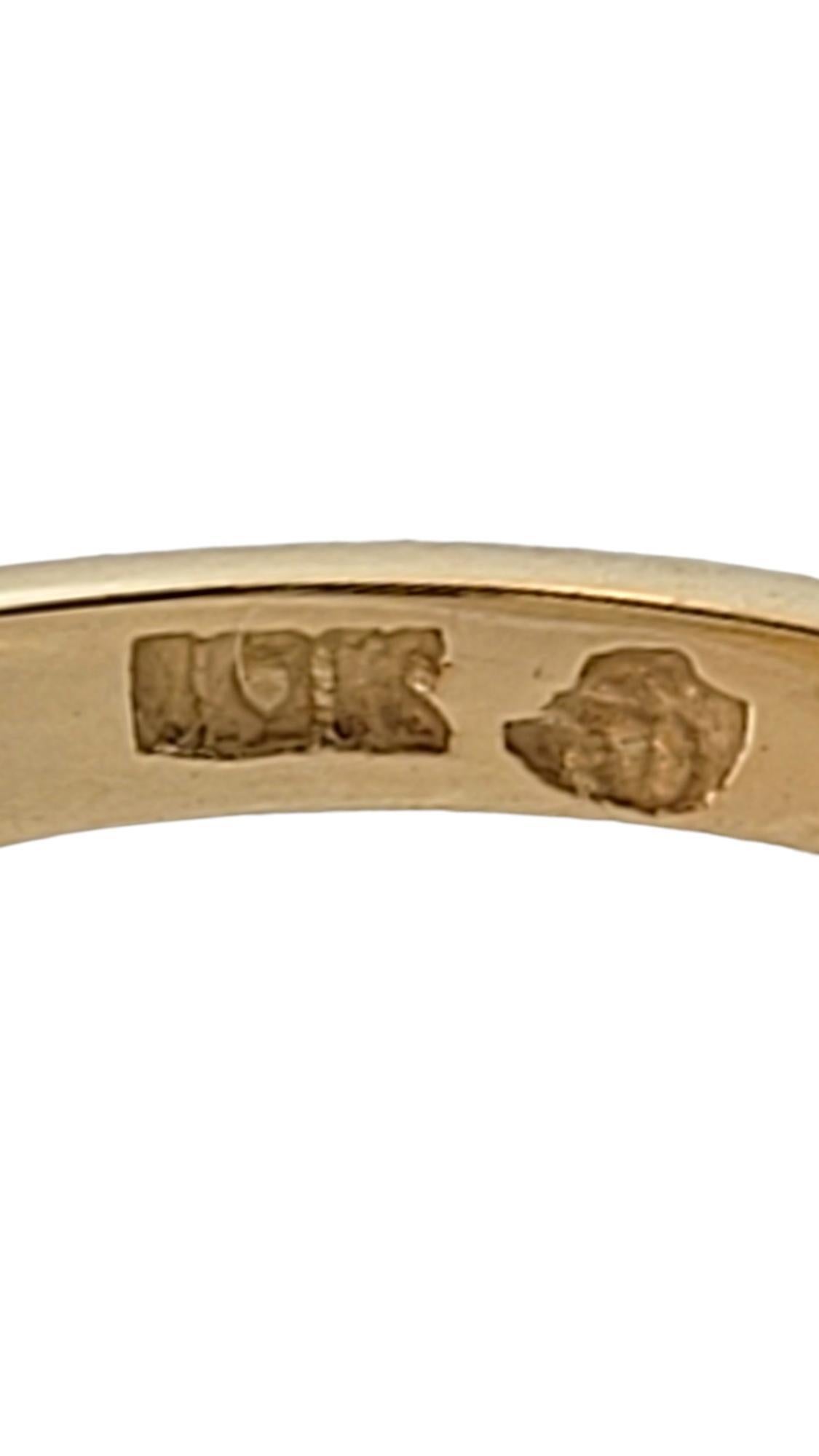 Bague camée en or jaune 10 carats taille 4,5 n°17769 en vente 1
