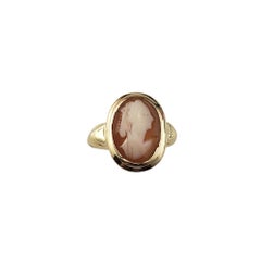 10 Karat Yellow Gold Cameo Ring Size 5.5 #21899