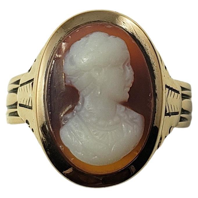 10 Karat Yellow Gold Cameo Ring