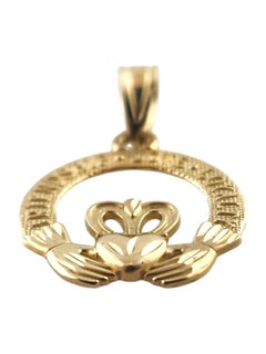 10 Karat Yellow Gold Claddagh Pendant #19434