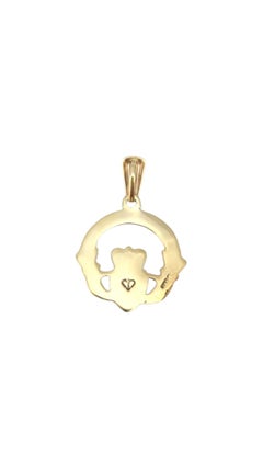 10 Karat Yellow Gold Claddagh Pendant #21639