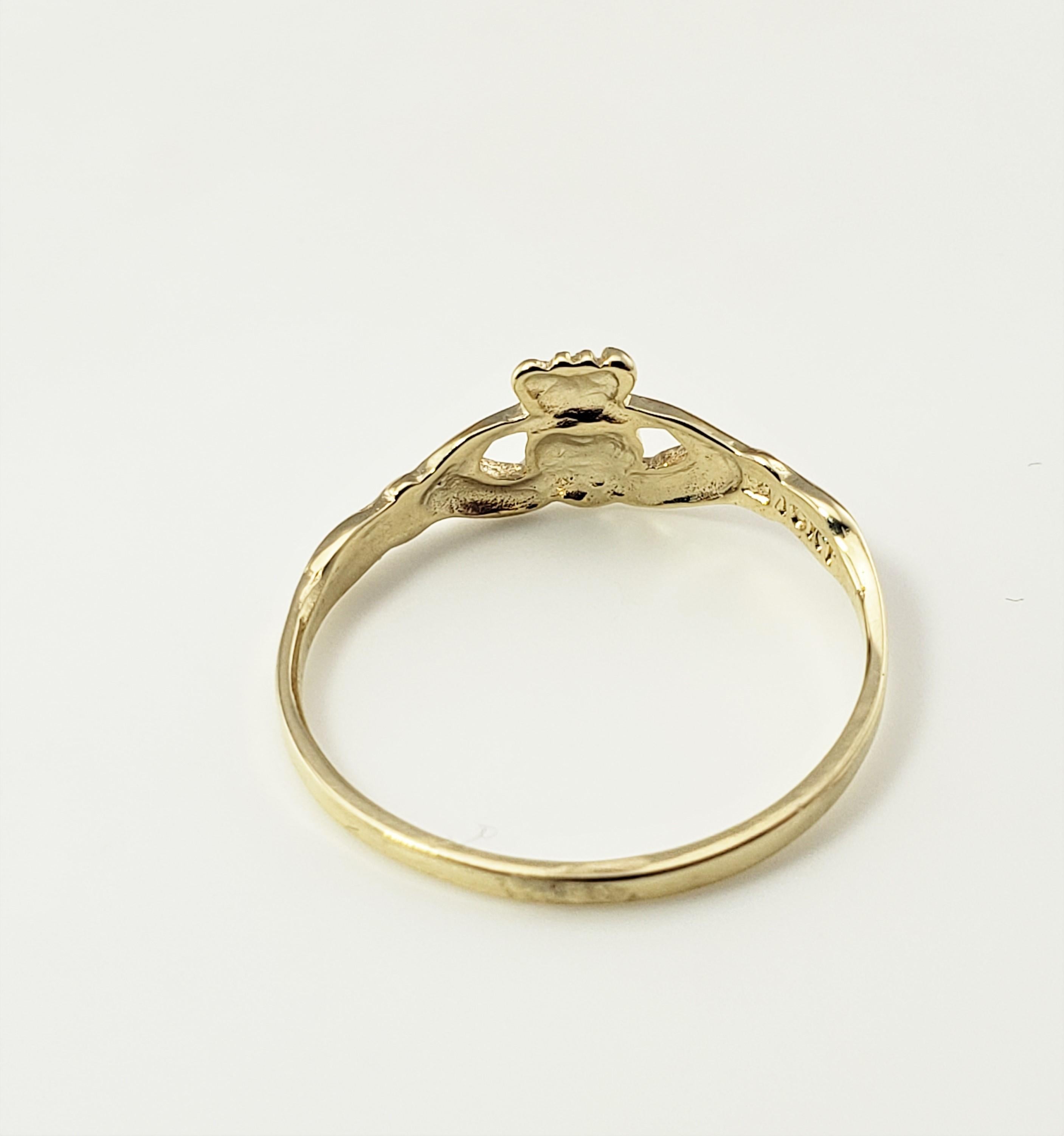 Women's 10 Karat Yellow Gold Claddagh Ring
