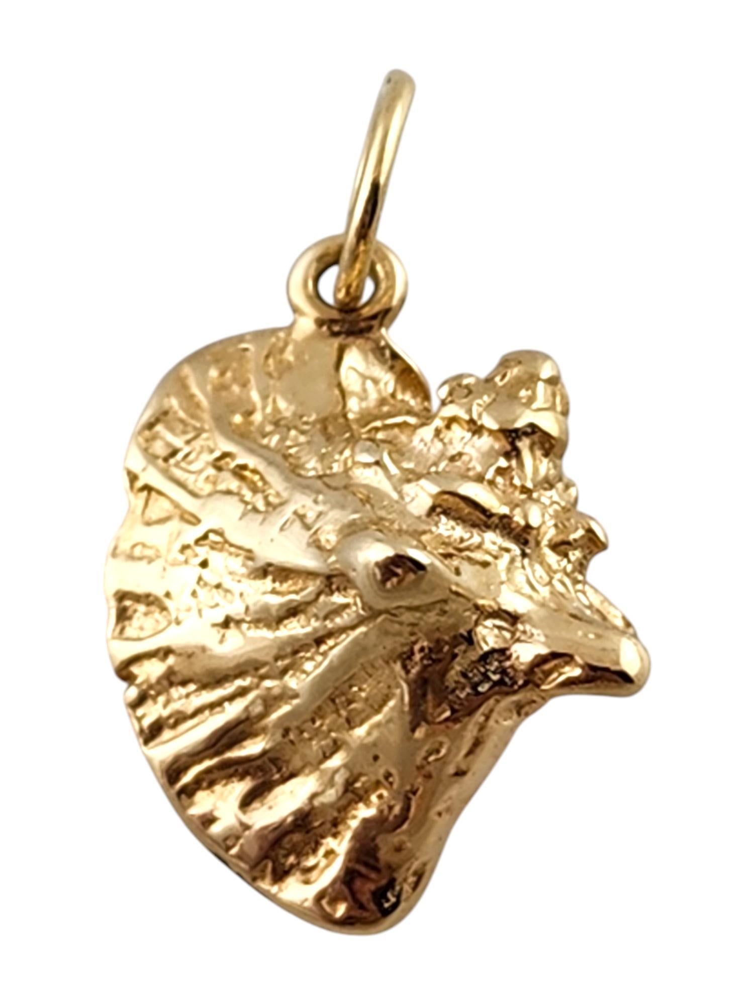 10 Karat Yellow Gold Conch Shell Charm

This beautiful 1K yellow gold conch shell charm was crafted with meticulous detailing and will look stunning on you!

Size: 17.51mm X 14.90m X 8.12mm

Weight: 3.0 g/ 1.9 dwt

Tested 10K

Very good condition,