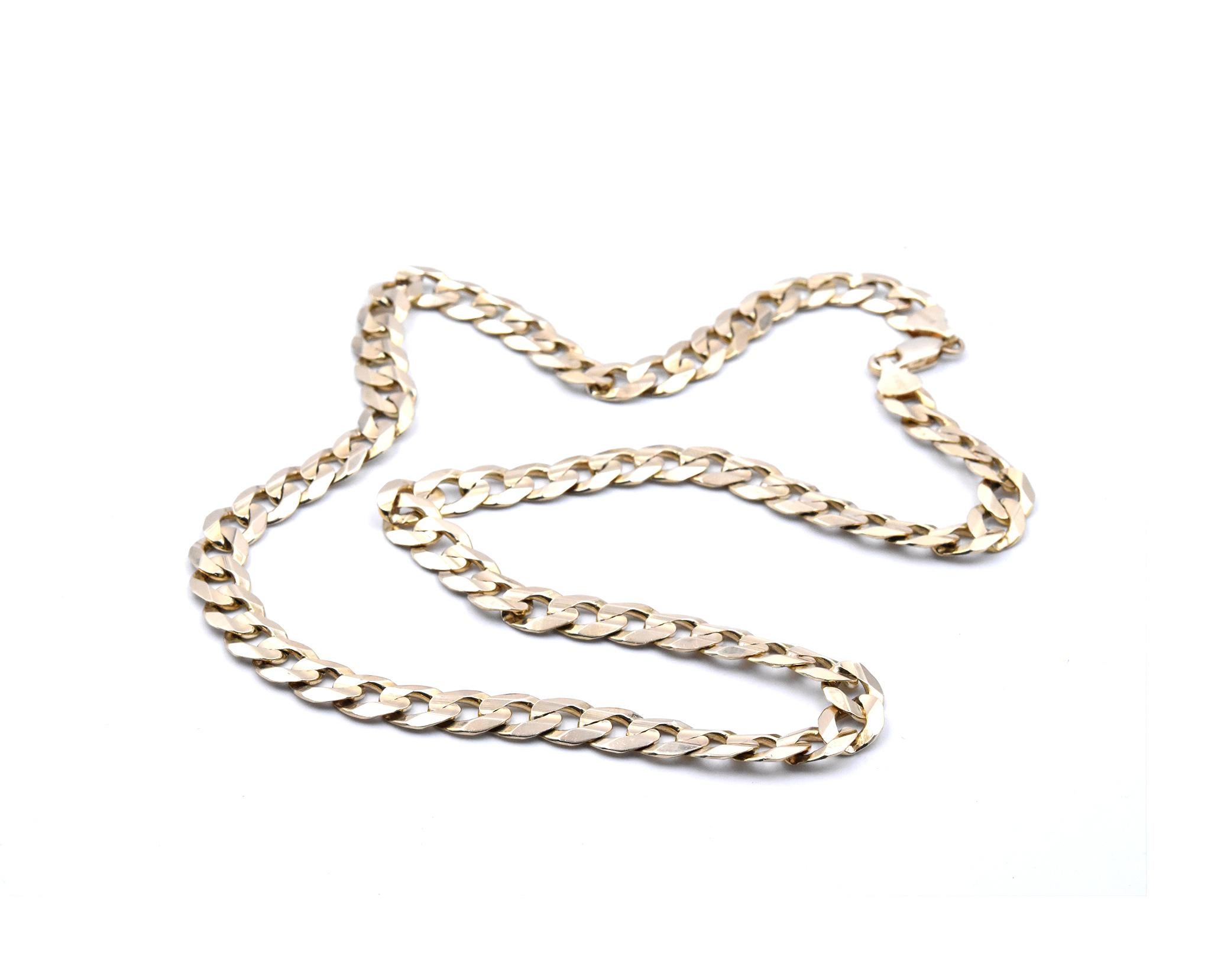 10 Karat Yellow Gold Cuban Link Chain In Excellent Condition In Scottsdale, AZ