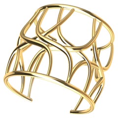 10 Karat Yellow Gold Cuff Bracelet