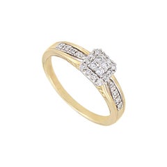 10 Karat Yellow Gold Diamond Engagement Ring EN1-02473