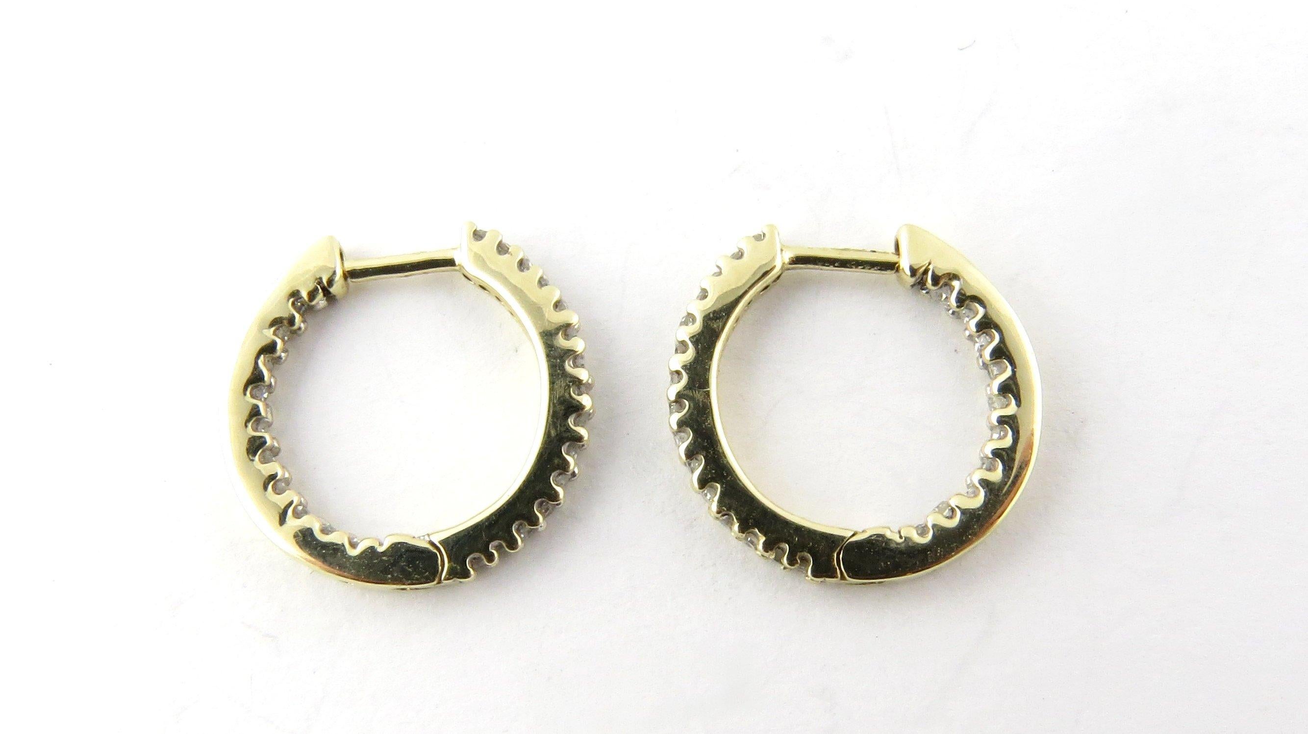 10 karat gold hoop earrings