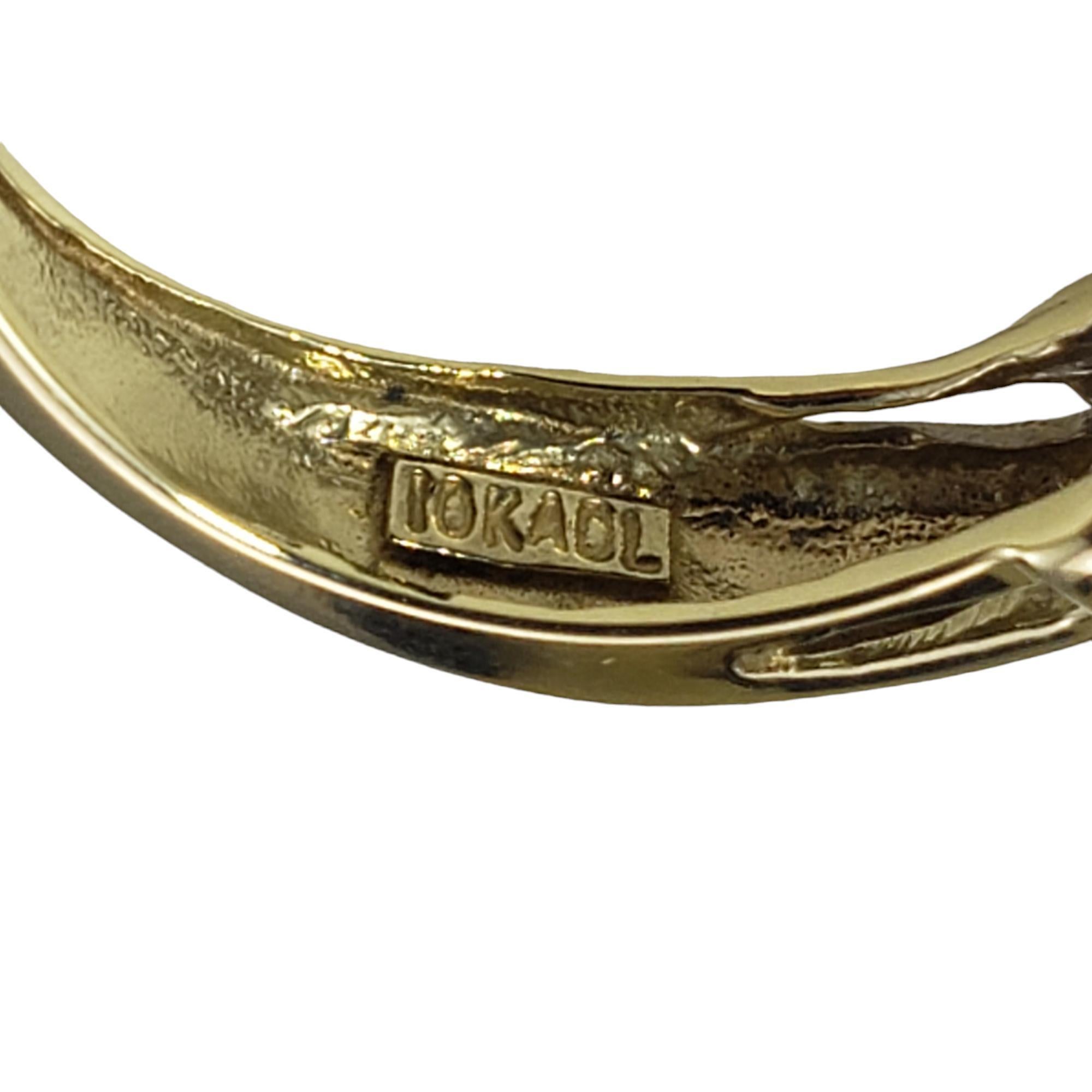10 Karat Yellow Gold Diamond Ring Size 6 #17417 For Sale 1