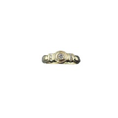 10 Karat Yellow Gold Diamond Ring Size 6 #17417
