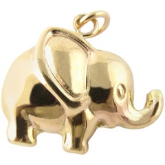 10 Karat Yellow Gold Elephant Charm