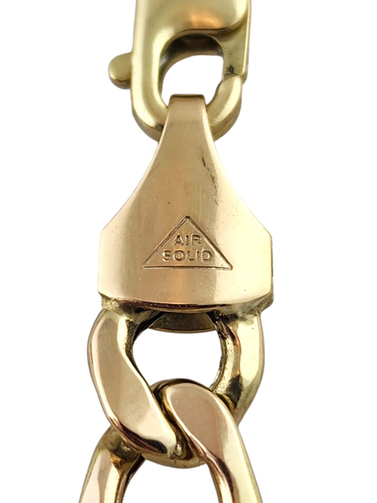 10 Karat Yellow Gold Figaro Chain Link Bracelet #18895 4