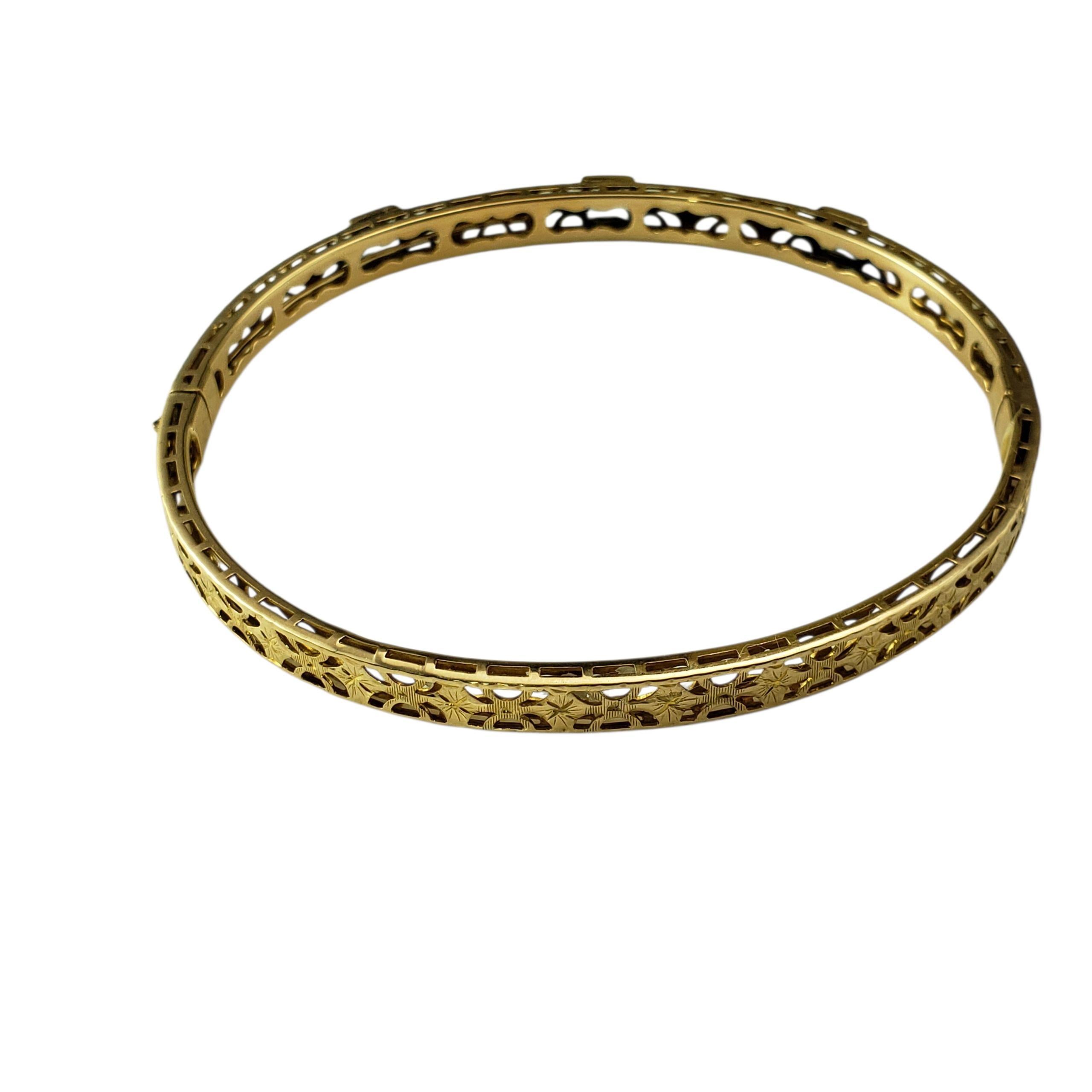 Donna Bracciale in oro giallo 10 carati con filigrana e gemme blu #22442 in vendita