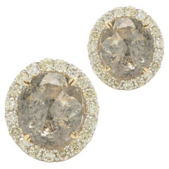 10 Karat Gelbgold Galaxy-Diamant mit Diamant-Halo